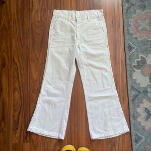70s vintage white Levi’s flared pants